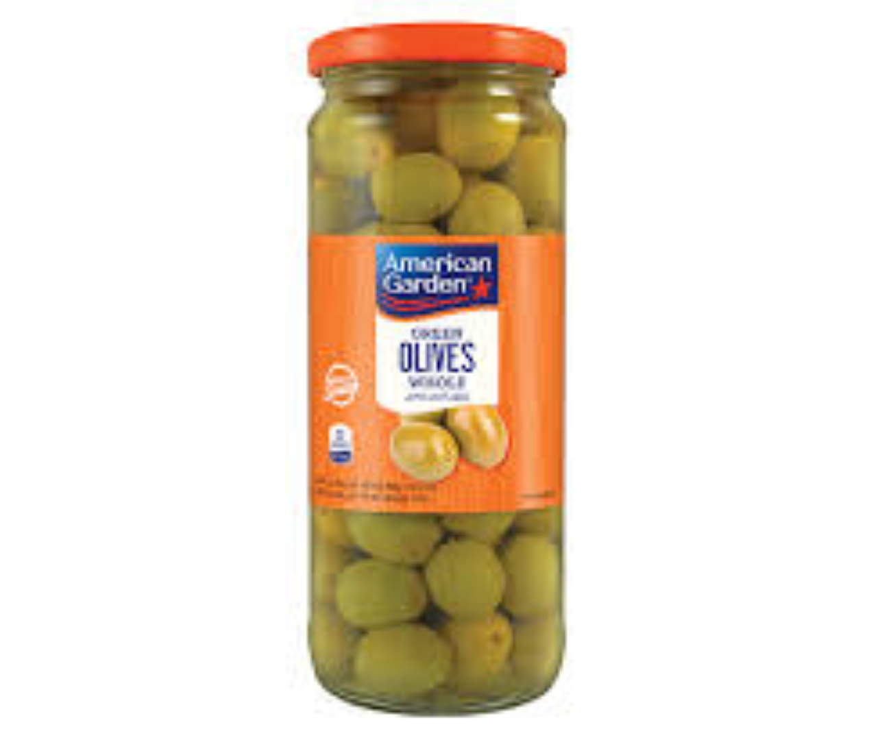 AMERICANA WHOLE GREEN OLIVES 335G
